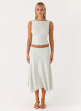 Katta Midi Skirt - Vintage Stripe