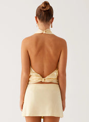 Movie Star Mini Skirt - Yellow